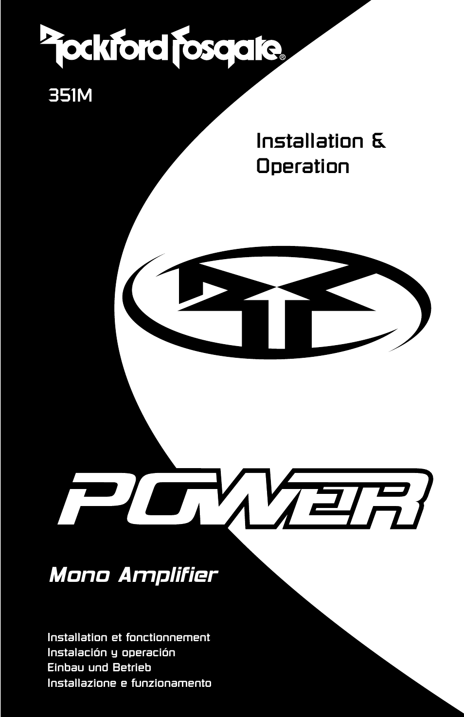 Rockford Fosgate 351M User Manual | 52 pages