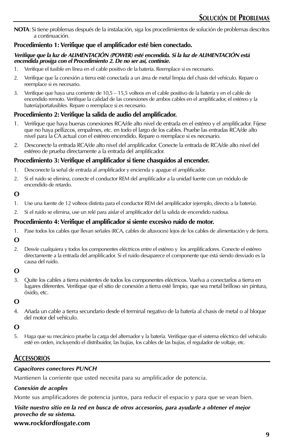Rockford Fosgate 351M User Manual | Page 29 / 52
