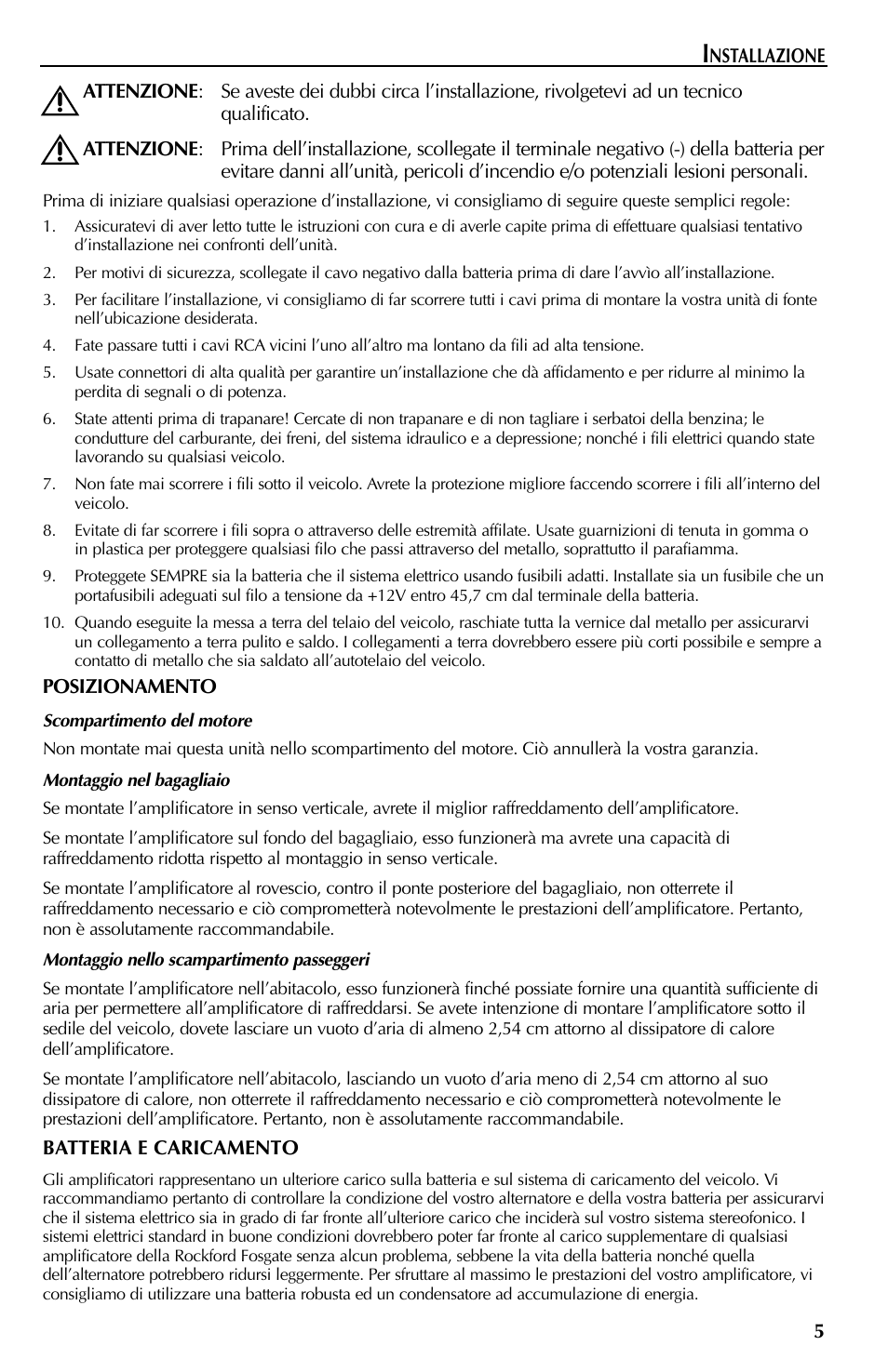 Rockford Fosgate 351M User Manual | Page 45 / 52