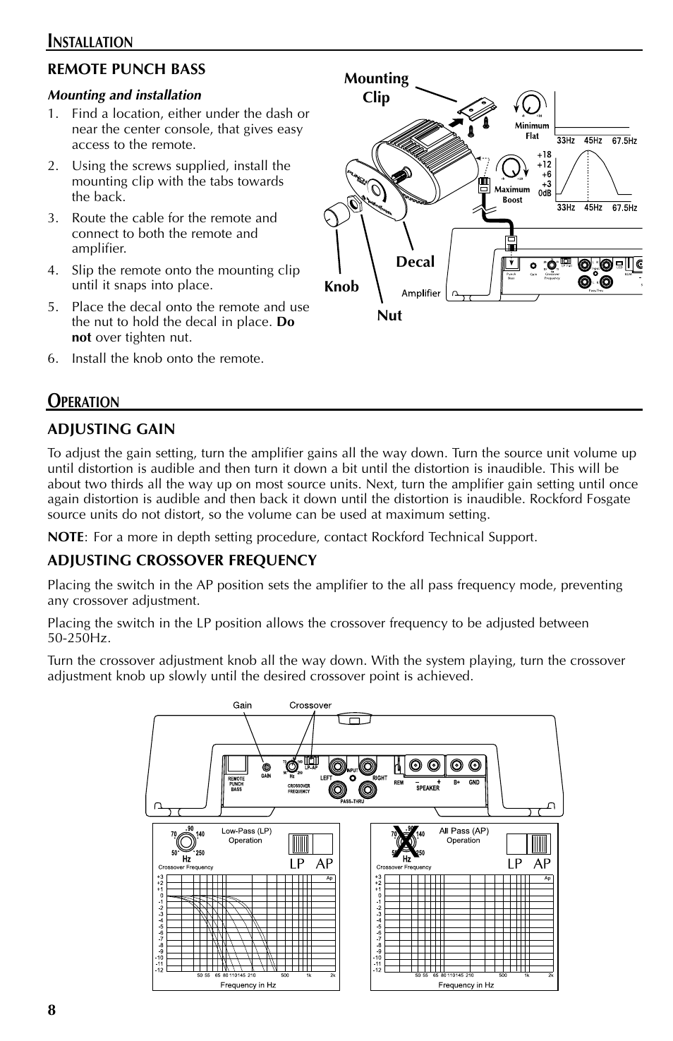 Rockford Fosgate 351M User Manual | Page 8 / 52