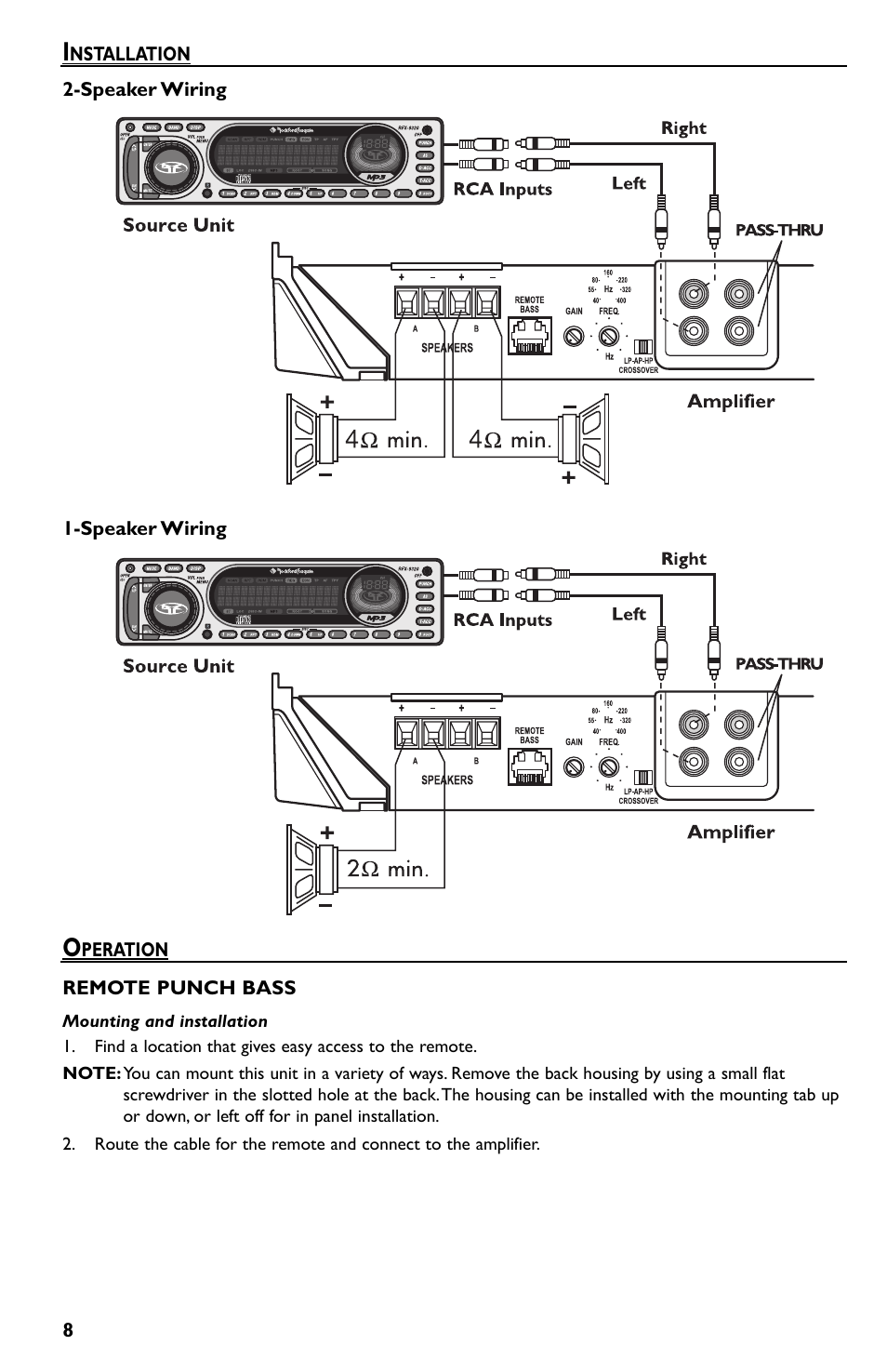 Rockford Fosgate P600..I bd User Manual | Page 8 / 64