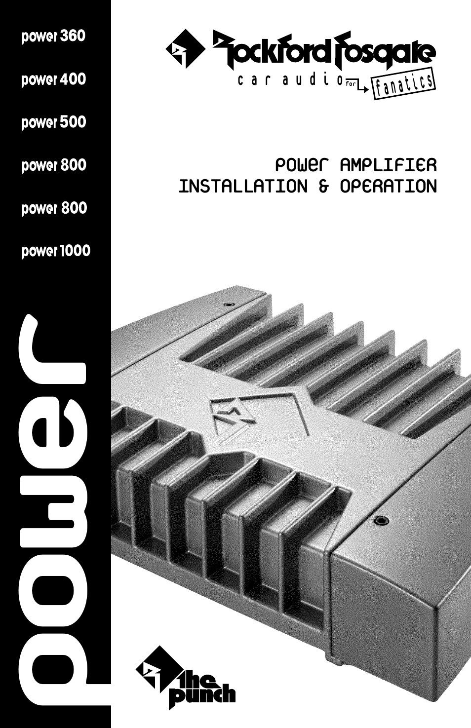 Rockford Fosgate 1000 User Manual | 52 pages