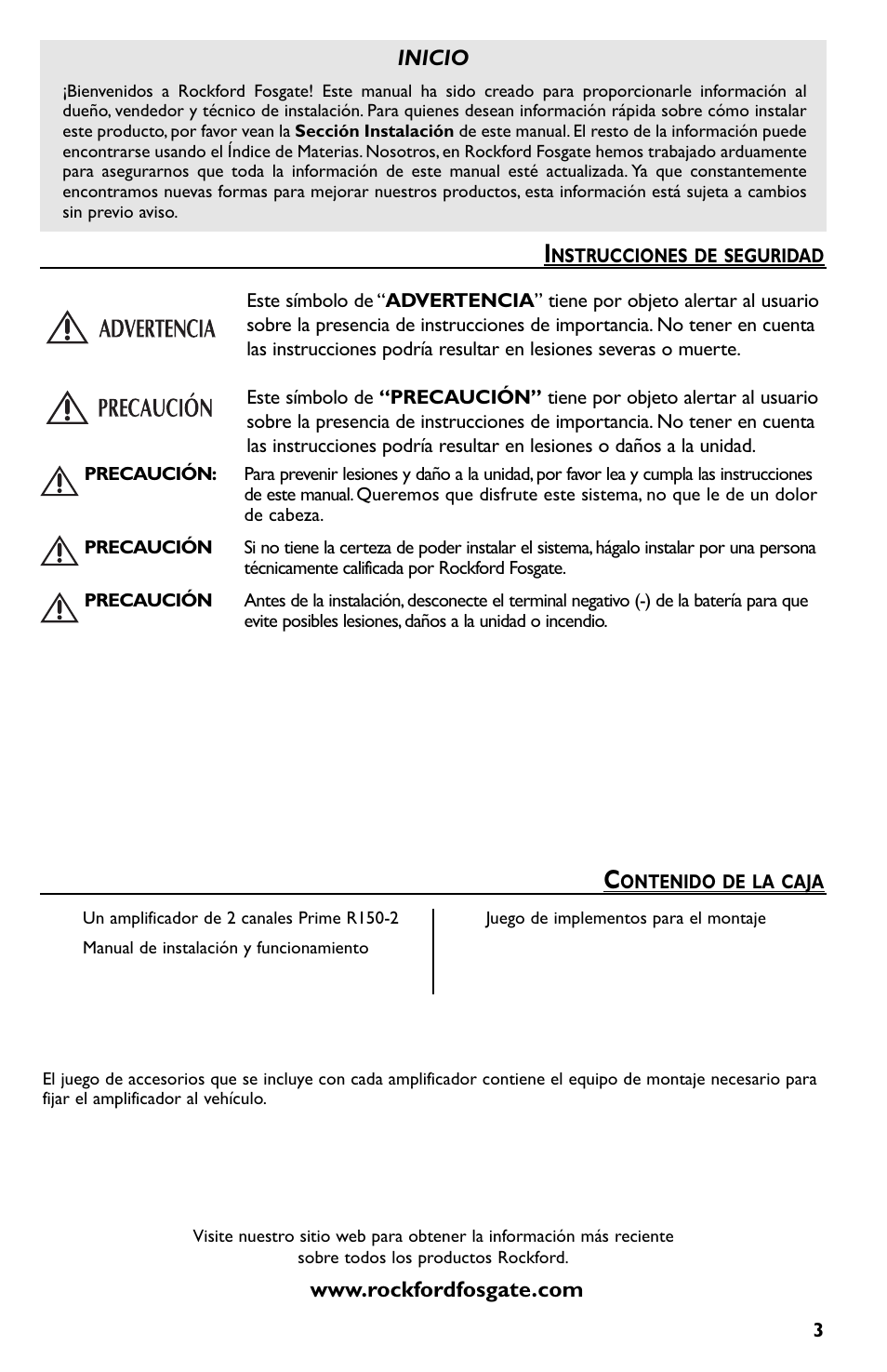 Rockford Fosgate Prime R150-2 User Manual | Page 23 / 52