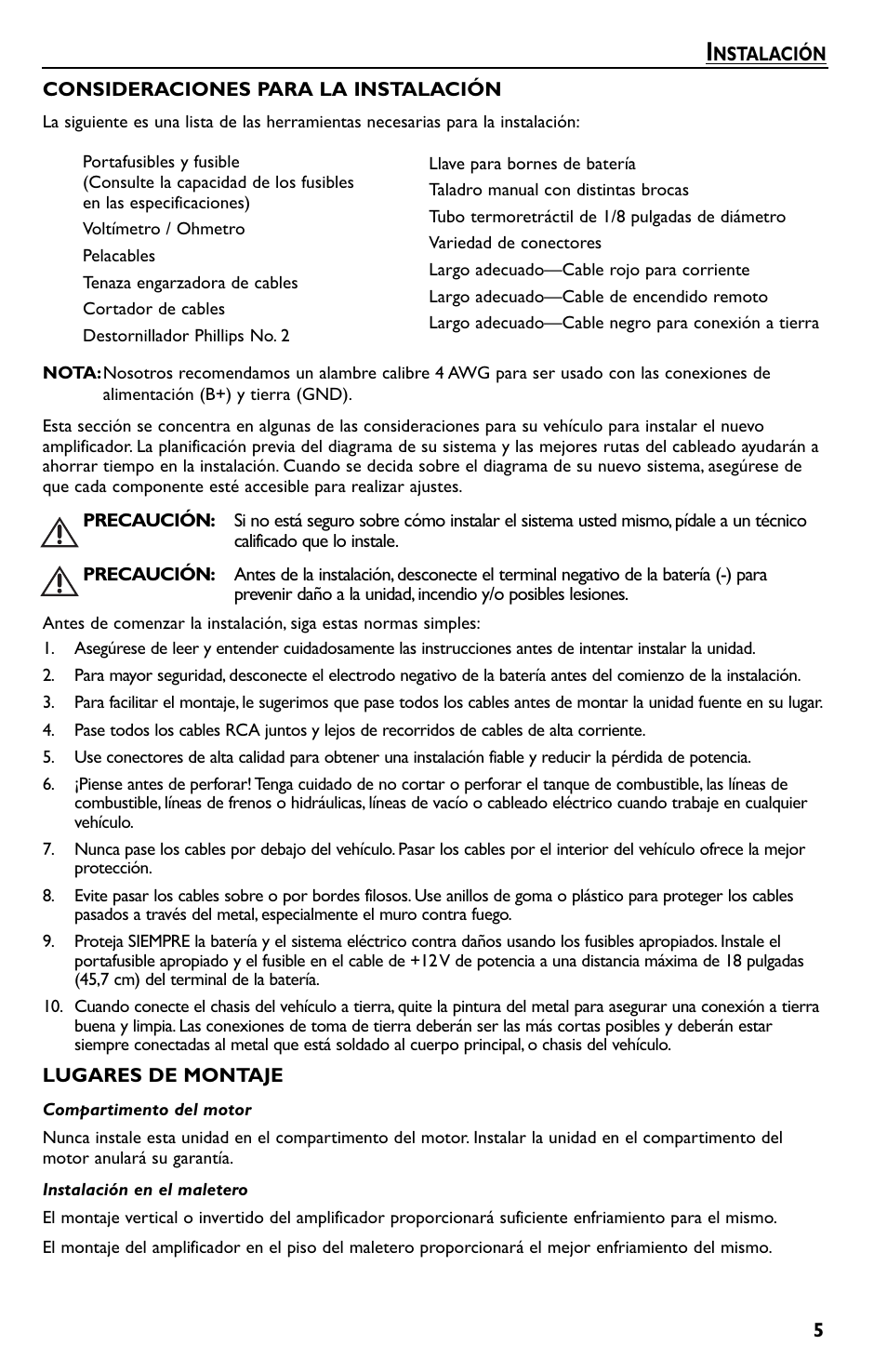 Rockford Fosgate Prime R150-2 User Manual | Page 25 / 52