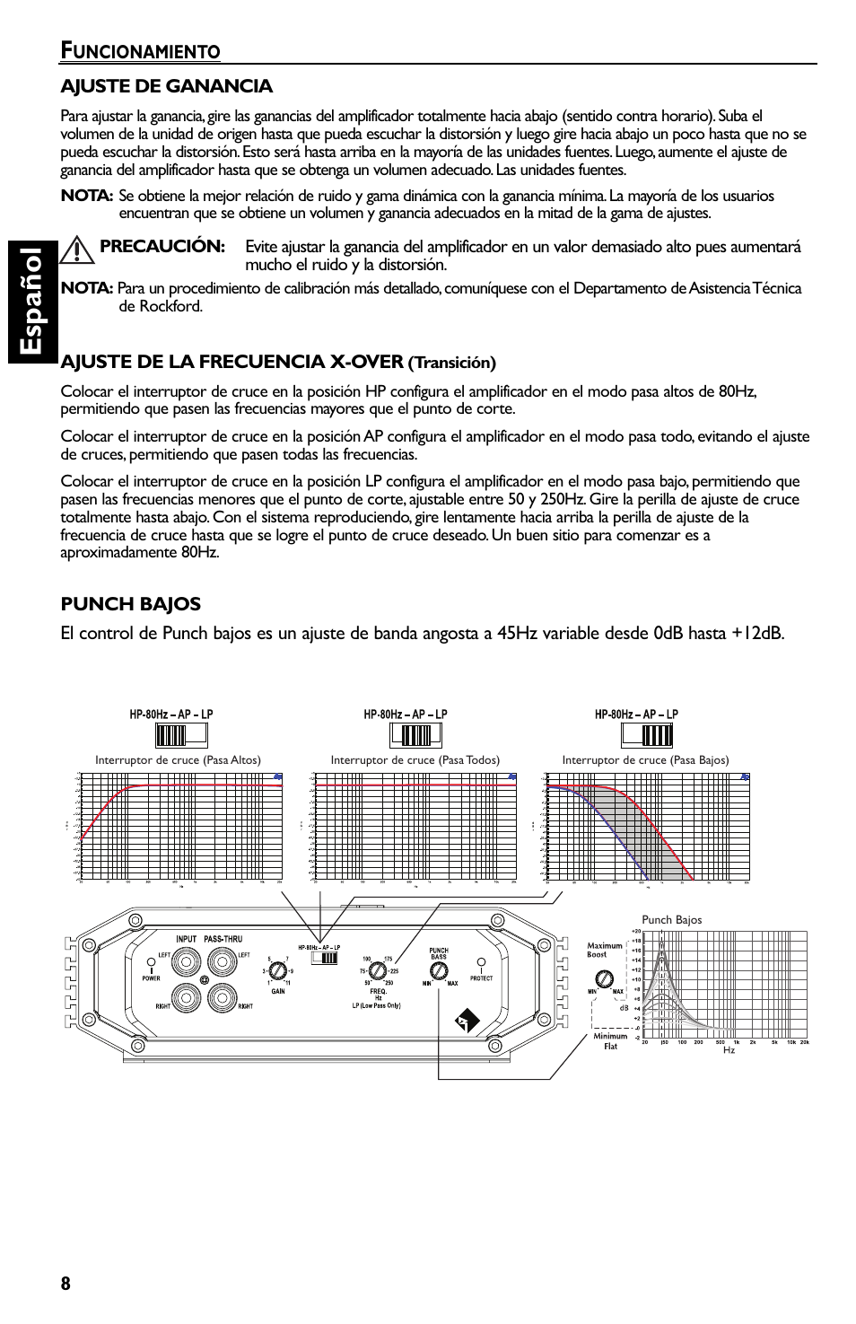 Es p añol | Rockford Fosgate Prime R150-2 User Manual | Page 28 / 52