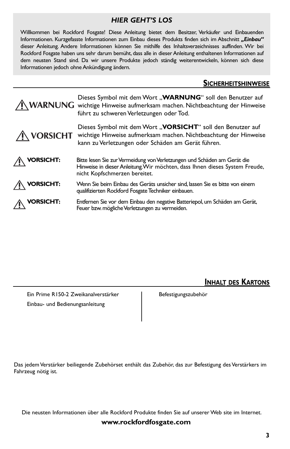 Rockford Fosgate Prime R150-2 User Manual | Page 33 / 52