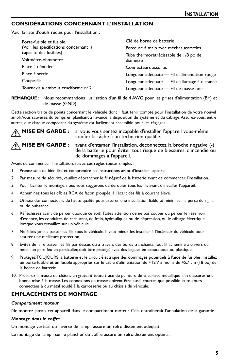 Rockford Fosgate T600-2 User Manual | Page 15 / 52