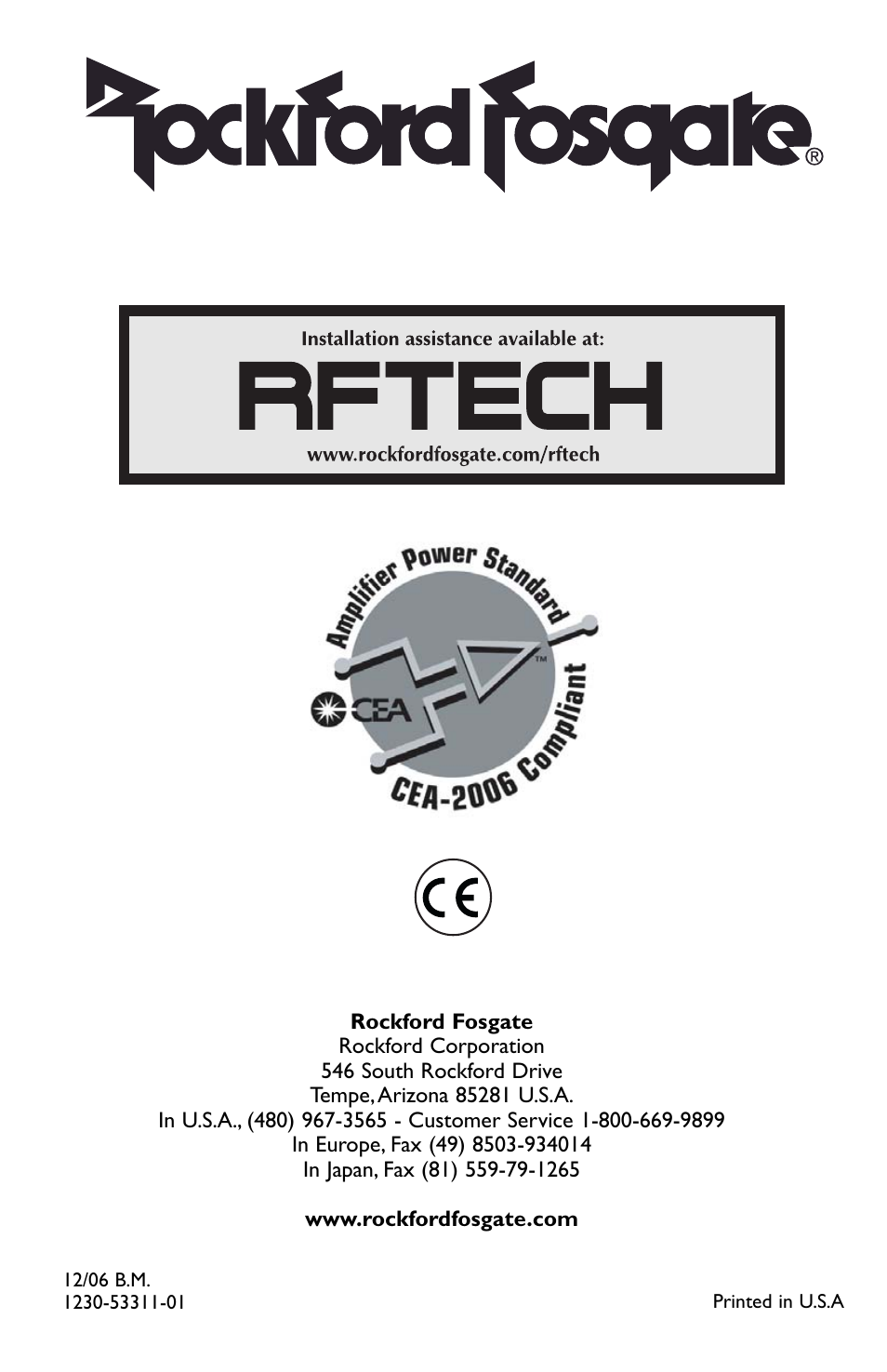 Rockford Fosgate T600-2 User Manual | Page 52 / 52