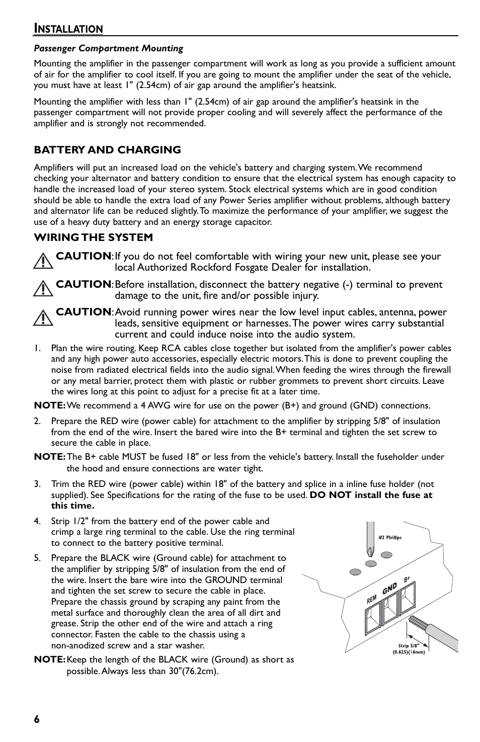 Rockford Fosgate T600-2 User Manual | Page 6 / 52