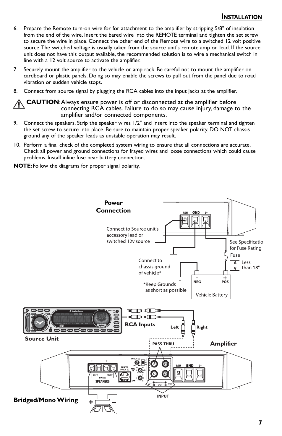 Rockford Fosgate T600-2 User Manual | Page 7 / 52