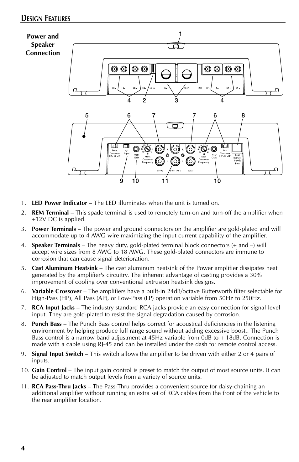 Rockford Fosgate 550X User Manual | Page 4 / 64