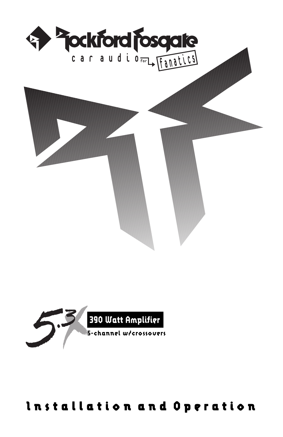 Rockford Fosgate 5.3x User Manual | 52 pages