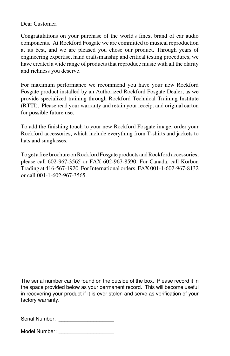 Rockford Fosgate RFA-414 User Manual | Page 2 / 16