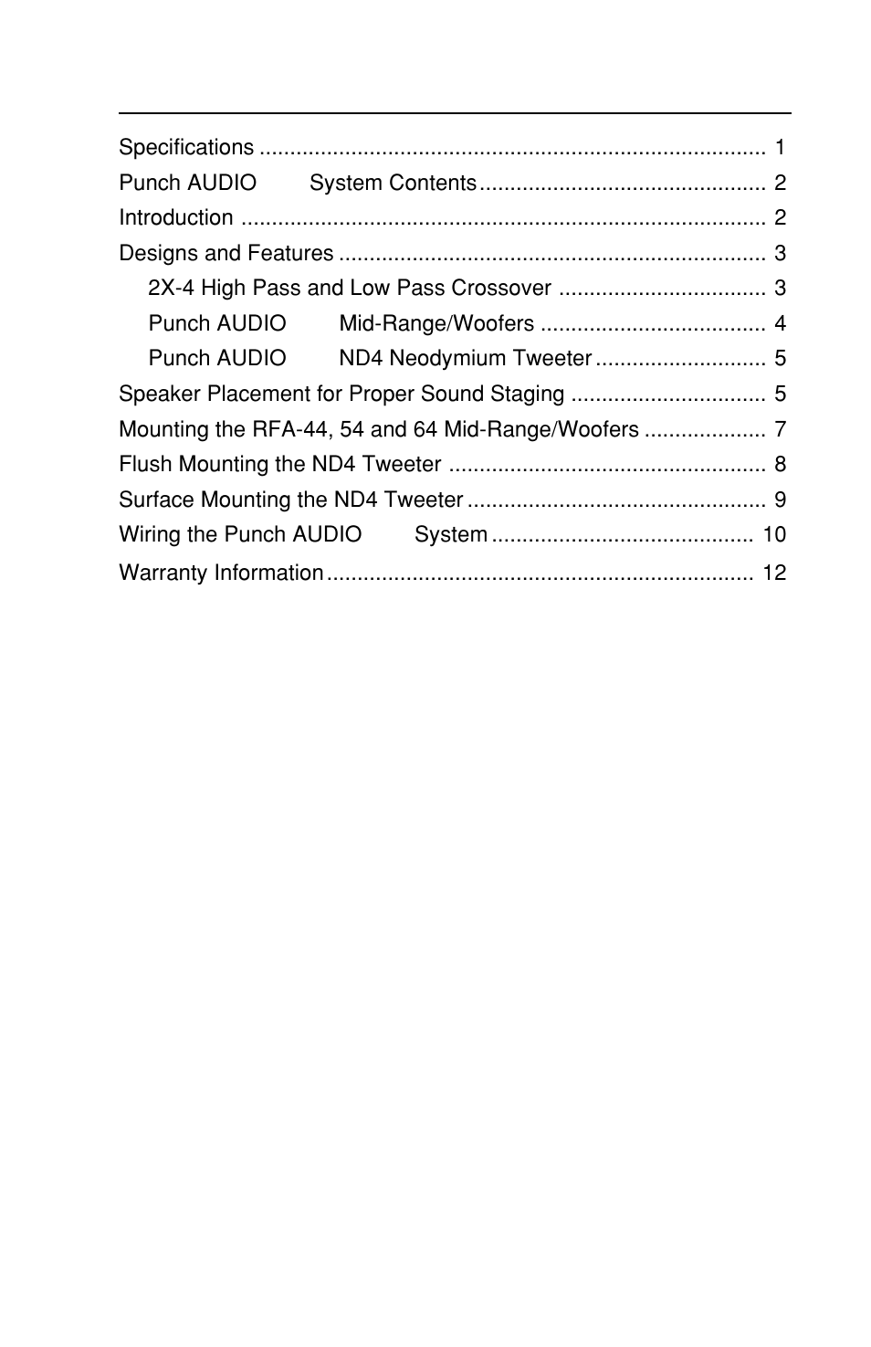 Rockford Fosgate RFA-414 User Manual | Page 3 / 16