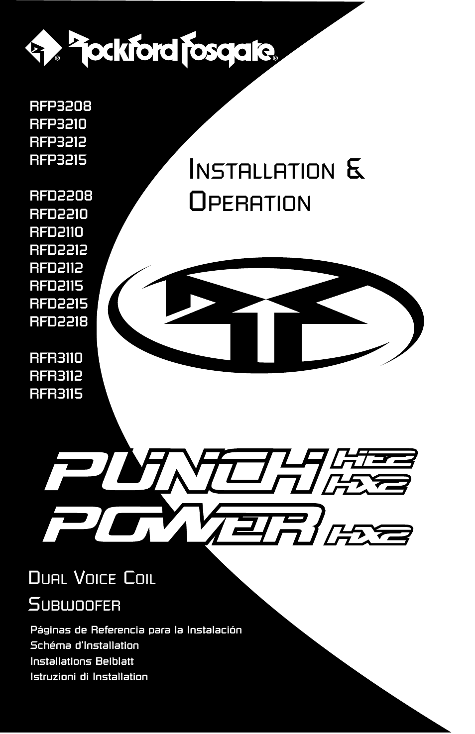 Rockford Fosgate RFD2218 User Manual | 20 pages