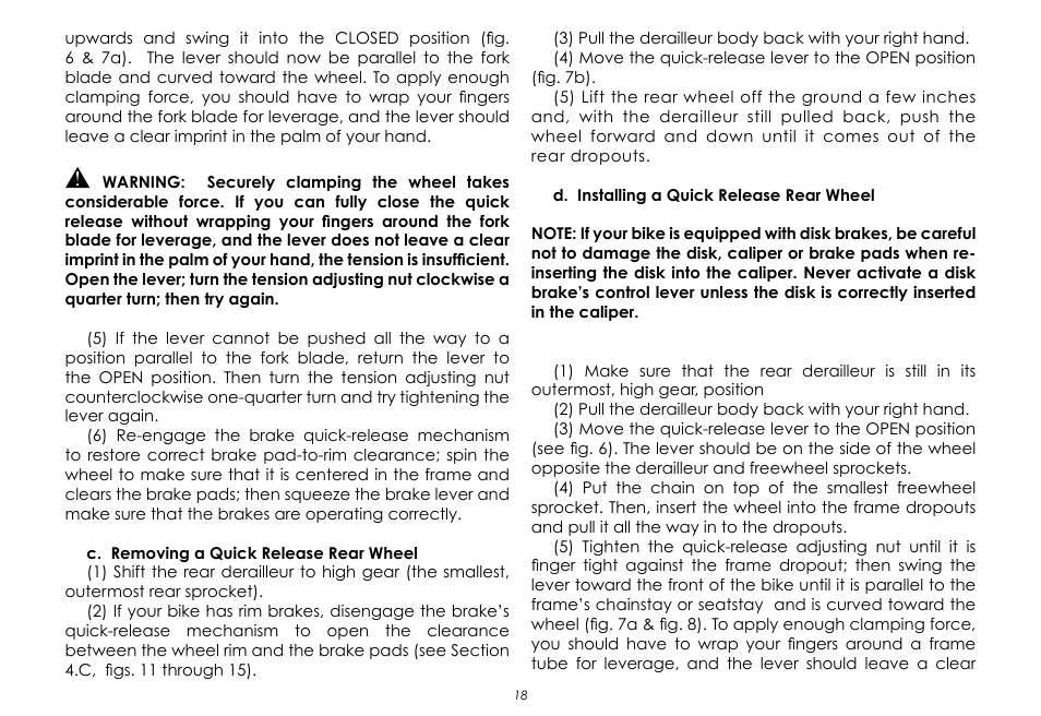 Raleigh None User Manual | Page 18 / 32