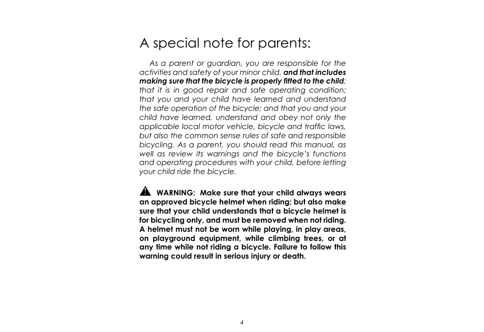 Raleigh None User Manual | Page 4 / 32