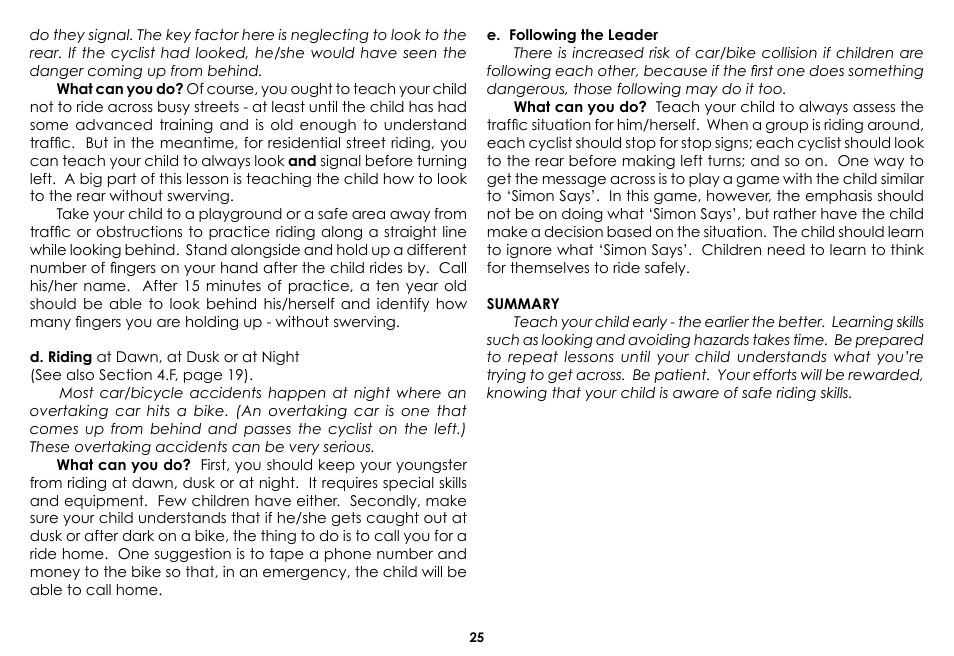 Raleigh 2008 User Manual | Page 25 / 32