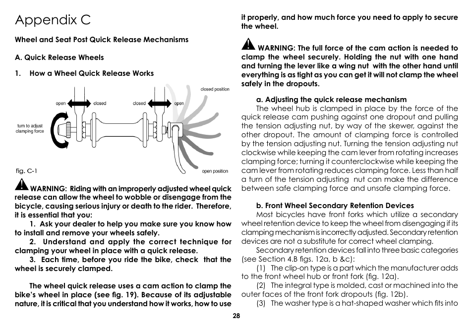Appendix c | Raleigh 2008 User Manual | Page 28 / 32