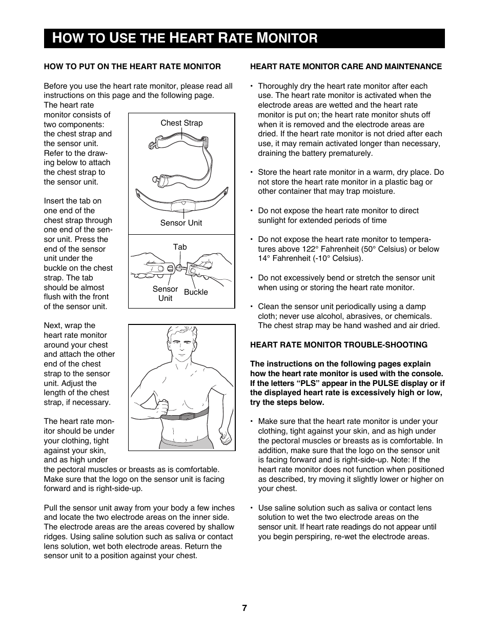 Ow to, Se the, Eart | Onitor | Reebok Fitness RBTL15981 User Manual | Page 7 / 30