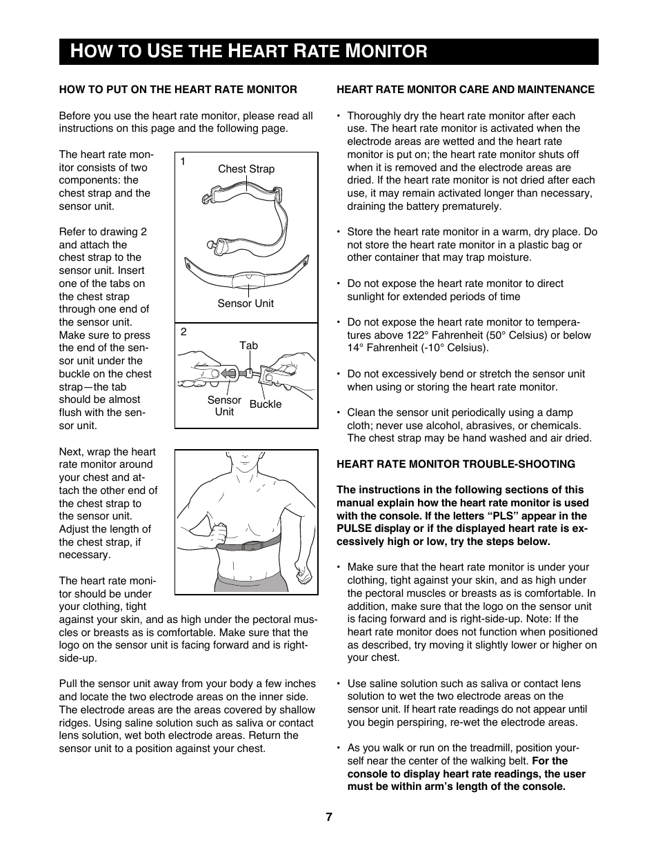 Ow to, Se the, Eart | Onitor | Reebok Fitness ACD3 RBTL15990 User Manual | Page 7 / 38