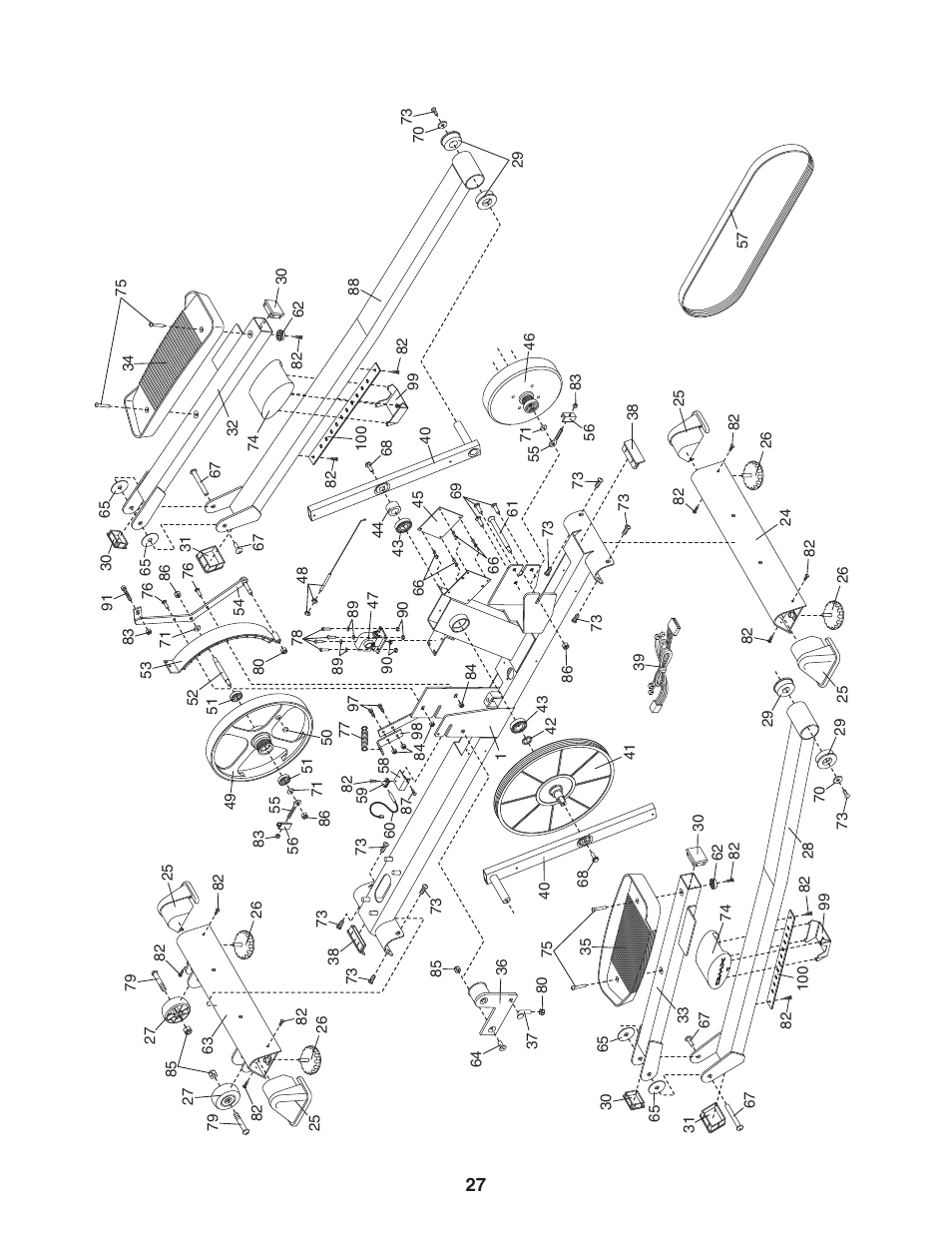 Reebok Fitness RL 525 RBCCEL79020 User Manual | Page 27 / 28