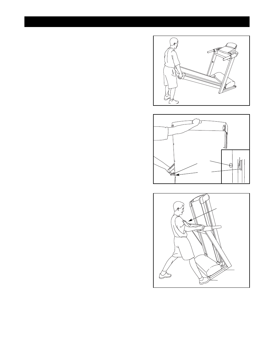 Ow to, Old and, Ove the | Readmill | Reebok Fitness V4500 RBTL15830 User Manual | Page 27 / 38