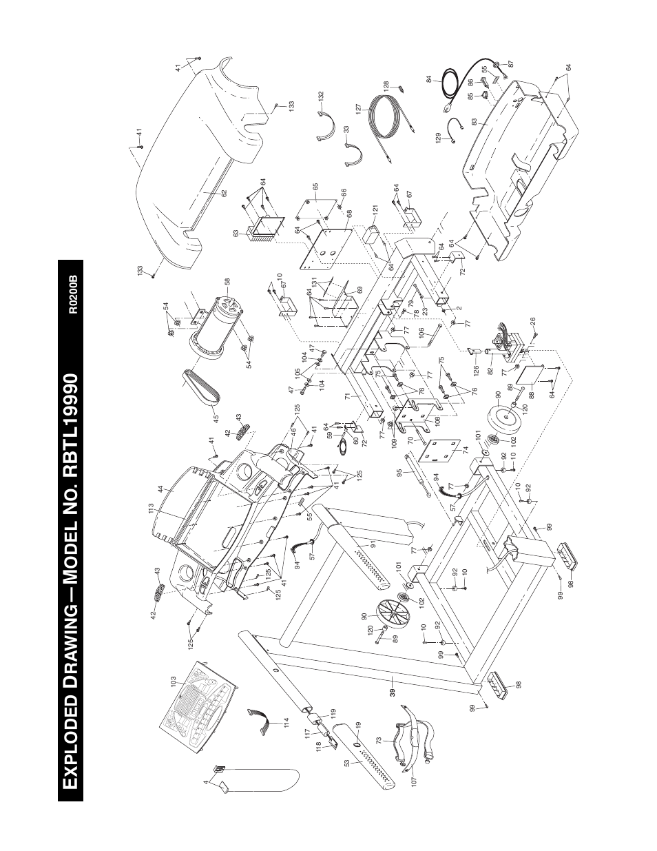 Xploded, Ra wing, Odel | R0200b | Reebok Fitness RBTL19990 User Manual | Page 37 / 38