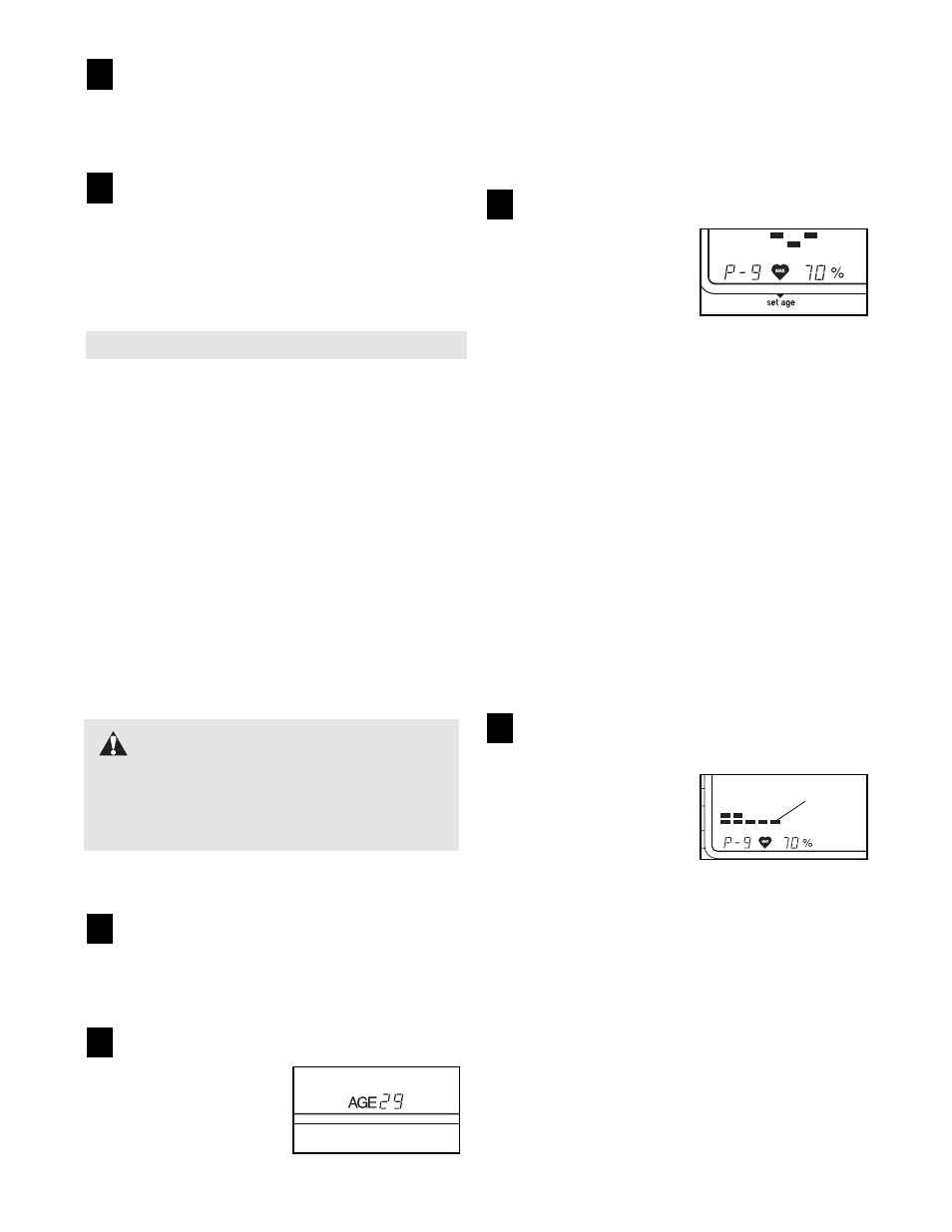 Warning | Reebok Fitness RBEX33190 User Manual | Page 10 / 16