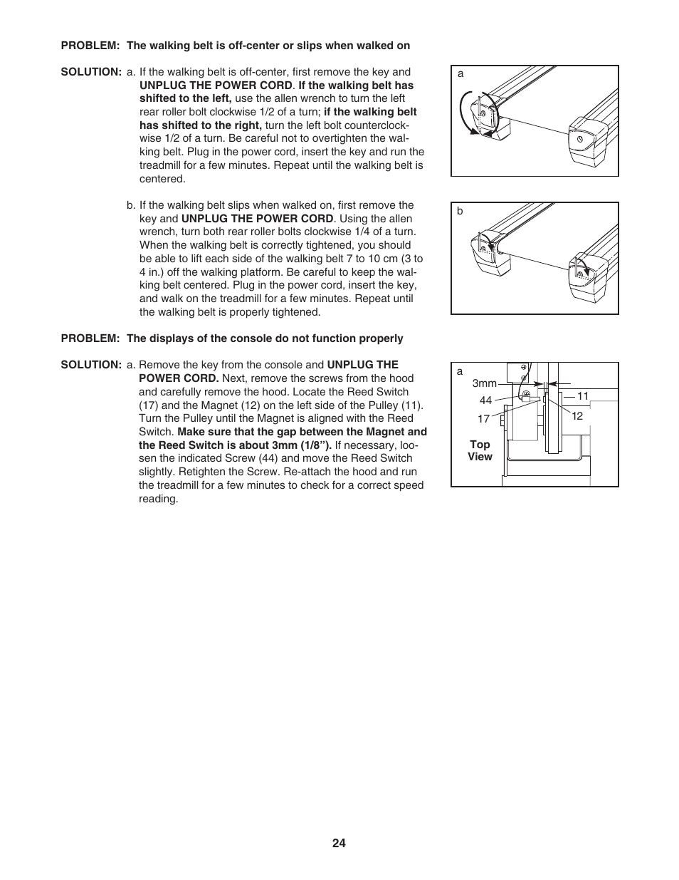 Reebok Fitness RX 6200 treadmill RCTL12920 User Manual | Page 24 / 34