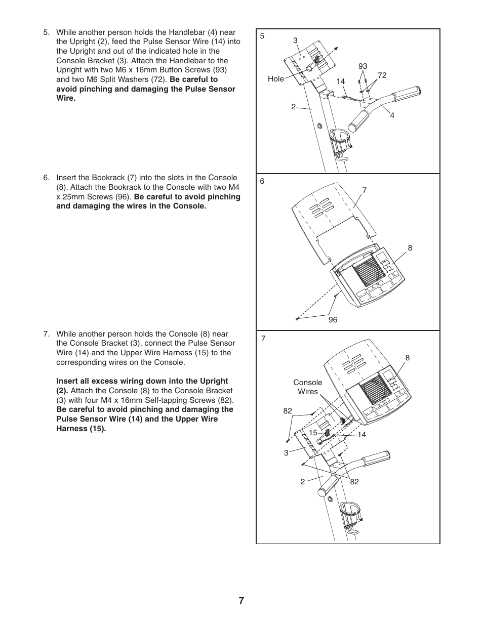 Reebok Fitness RL 725 elliptical exerciser RBCCEL79022 User Manual | Page 7 / 32