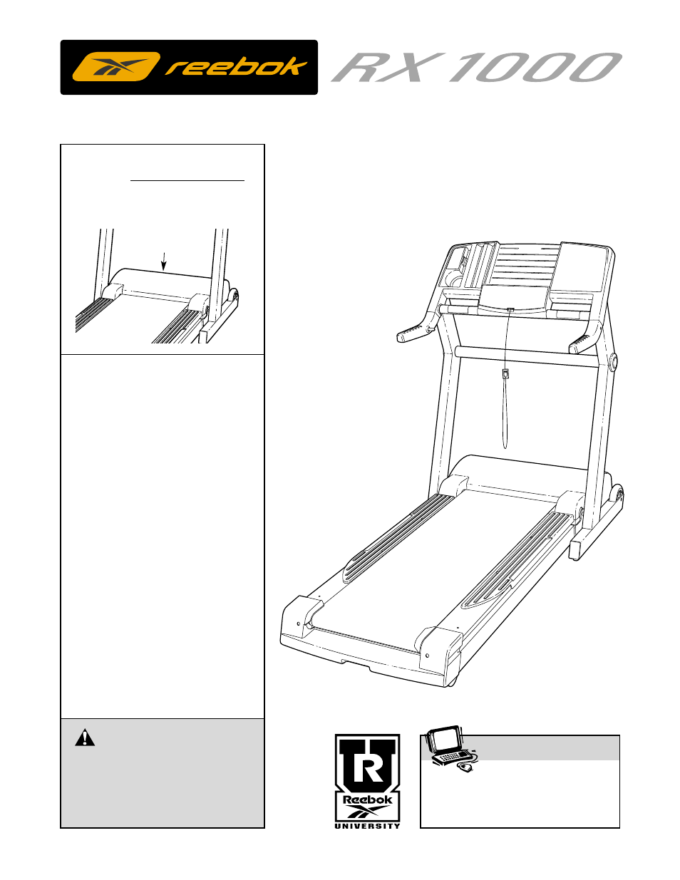 Reebok Fitness RX1000 RBTL12911 User Manual | 34 pages