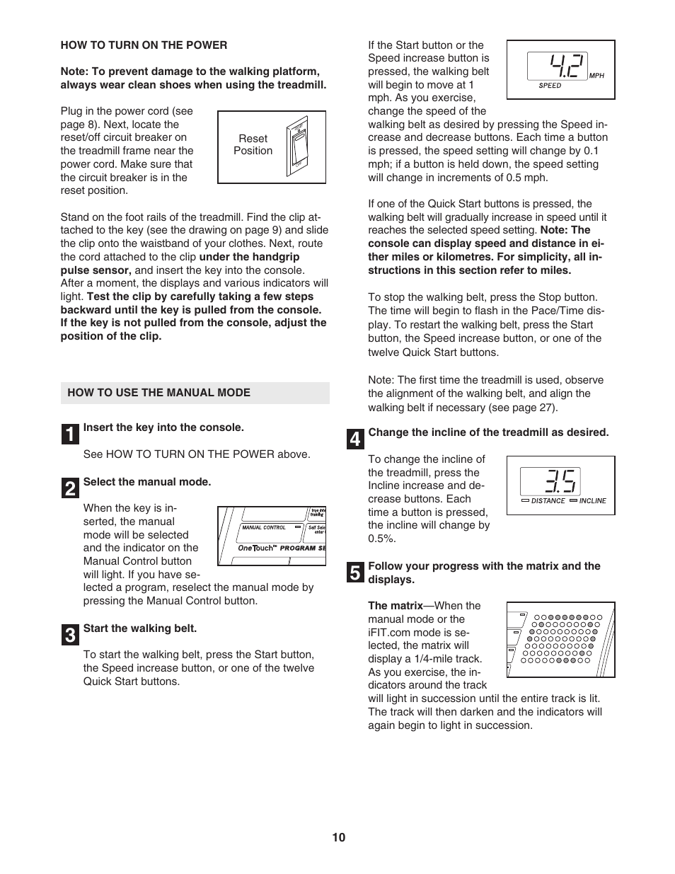 Reebok Fitness 3500C RBTL09104C.0 User Manual | Page 10 / 34