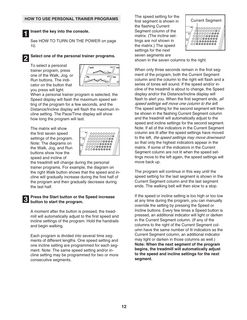 Reebok Fitness 3500C RBTL09104C.0 User Manual | Page 12 / 34