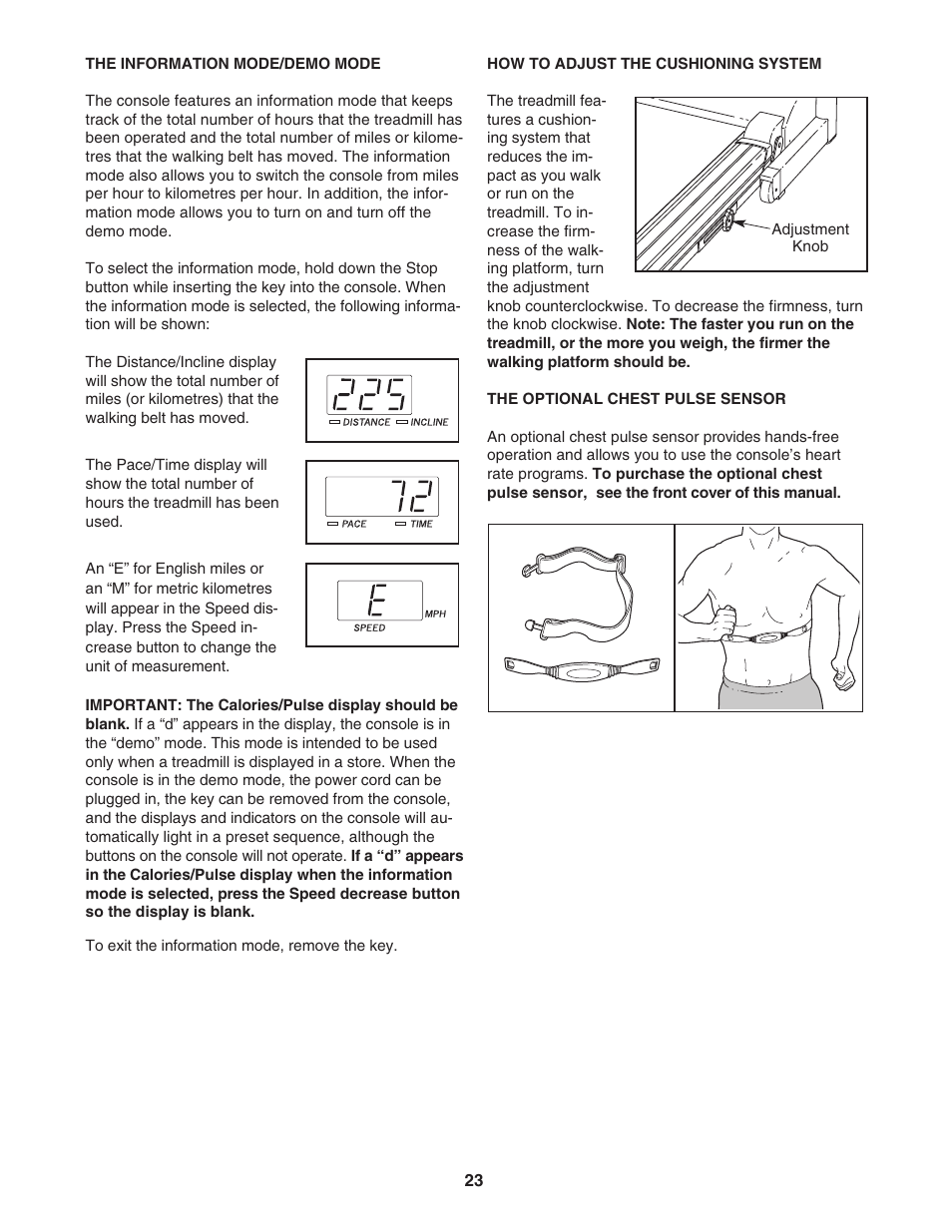Reebok Fitness 3500C RBTL09104C.0 User Manual | Page 23 / 34