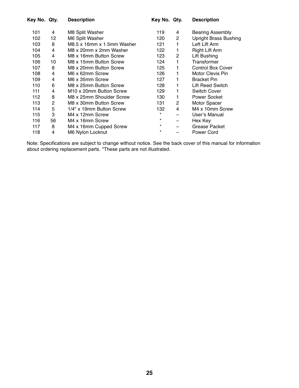 Reebok Fitness 1000 ZX RBEL9906.2 User Manual | Page 25 / 28