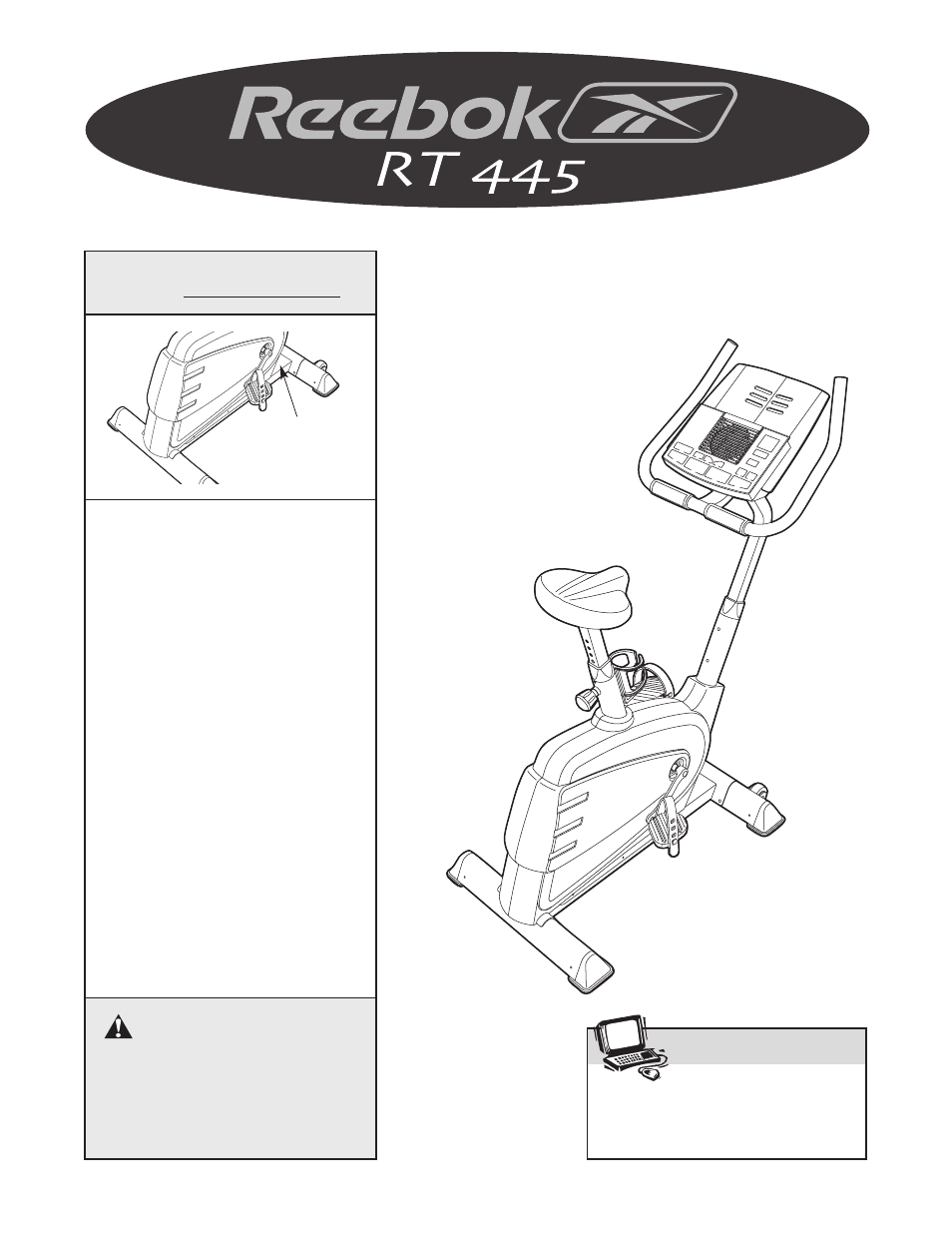 Reebok Fitness RT445 RBEX49020 User Manual | 24 pages