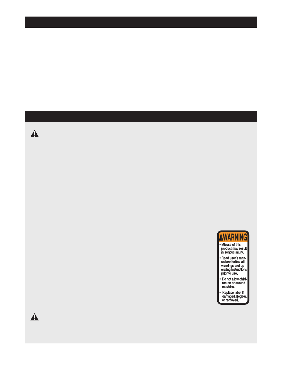 Warning, Mportant, Recautions | Able of, Ontents | Reebok Fitness RT445 RBEX49020 User Manual | Page 2 / 24