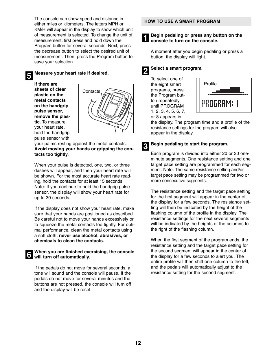 Reebok Fitness RT 300 RBEX2976.1 User Manual | Page 12 / 20