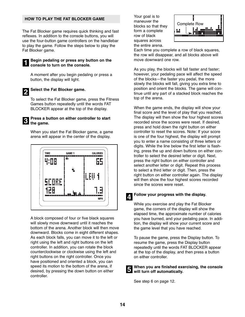 Reebok Fitness RT 300 RBEX2976.1 User Manual | Page 14 / 20