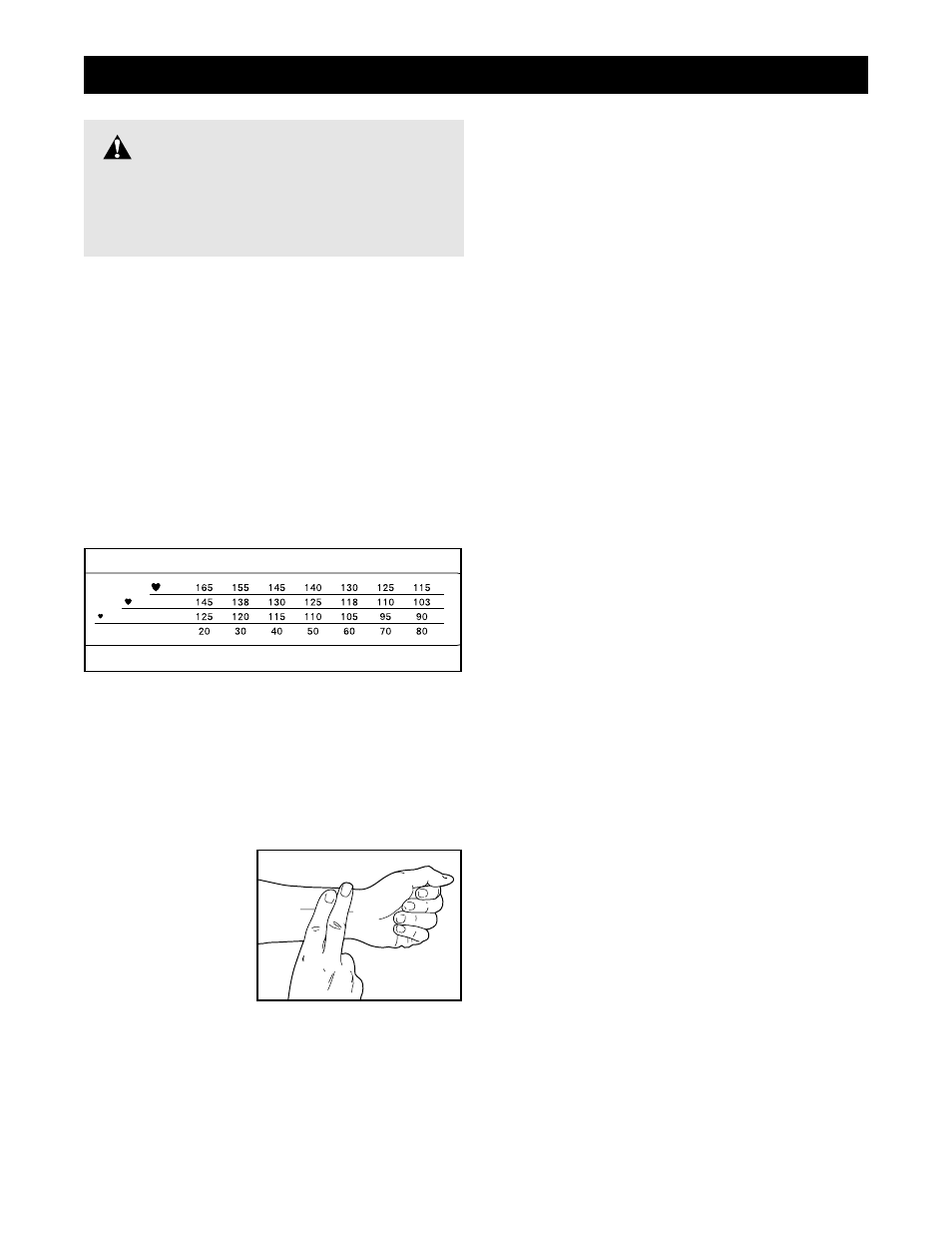 Warning, Xercise, Uidelines | Reebok Fitness RBTL10500 User Manual | Page 28 / 34