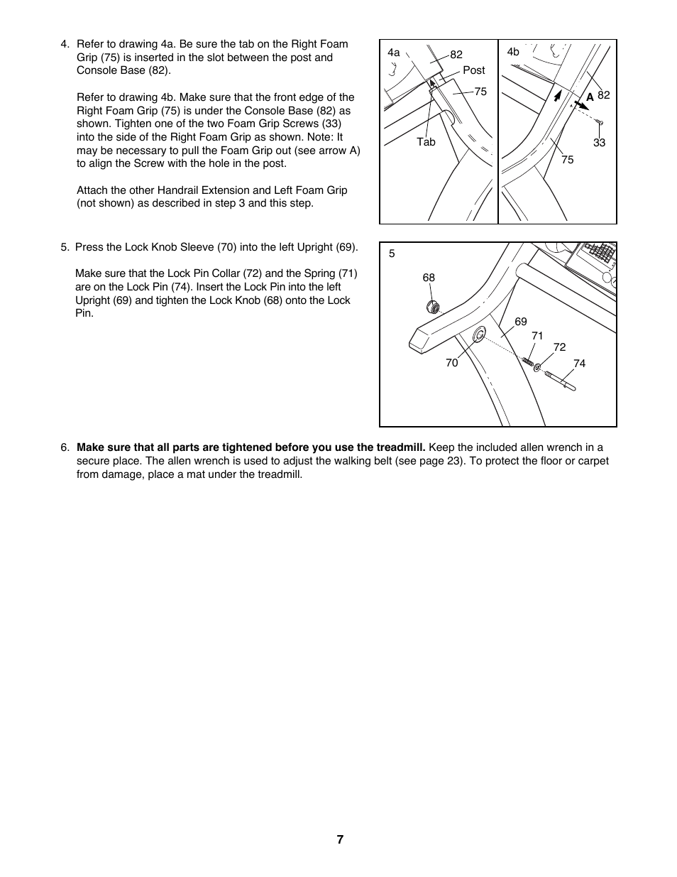 Reebok Fitness RTX455 RBTL09500 User Manual | Page 7 / 34