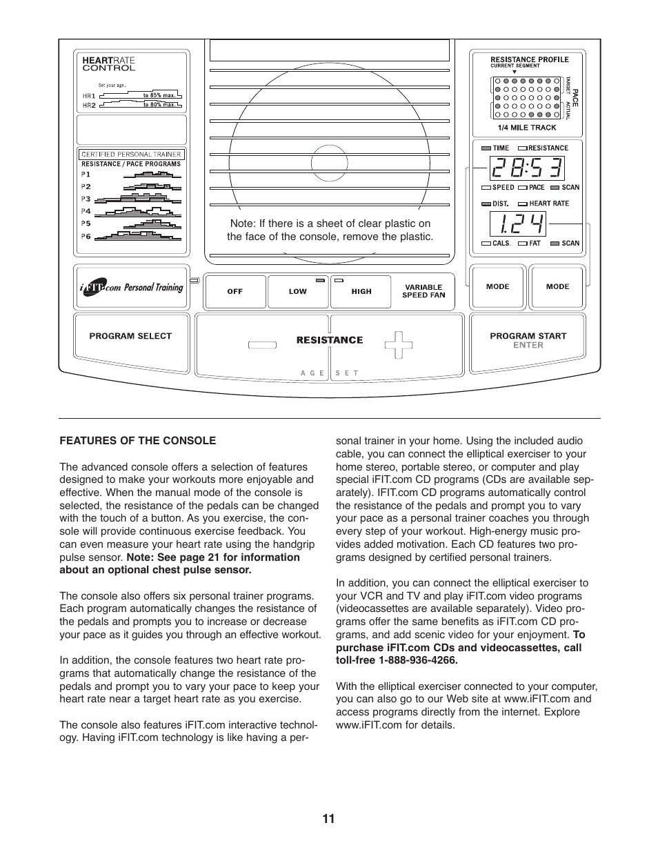 Reebok Fitness RL 525 RBCCEL79021 User Manual | Page 11 / 28