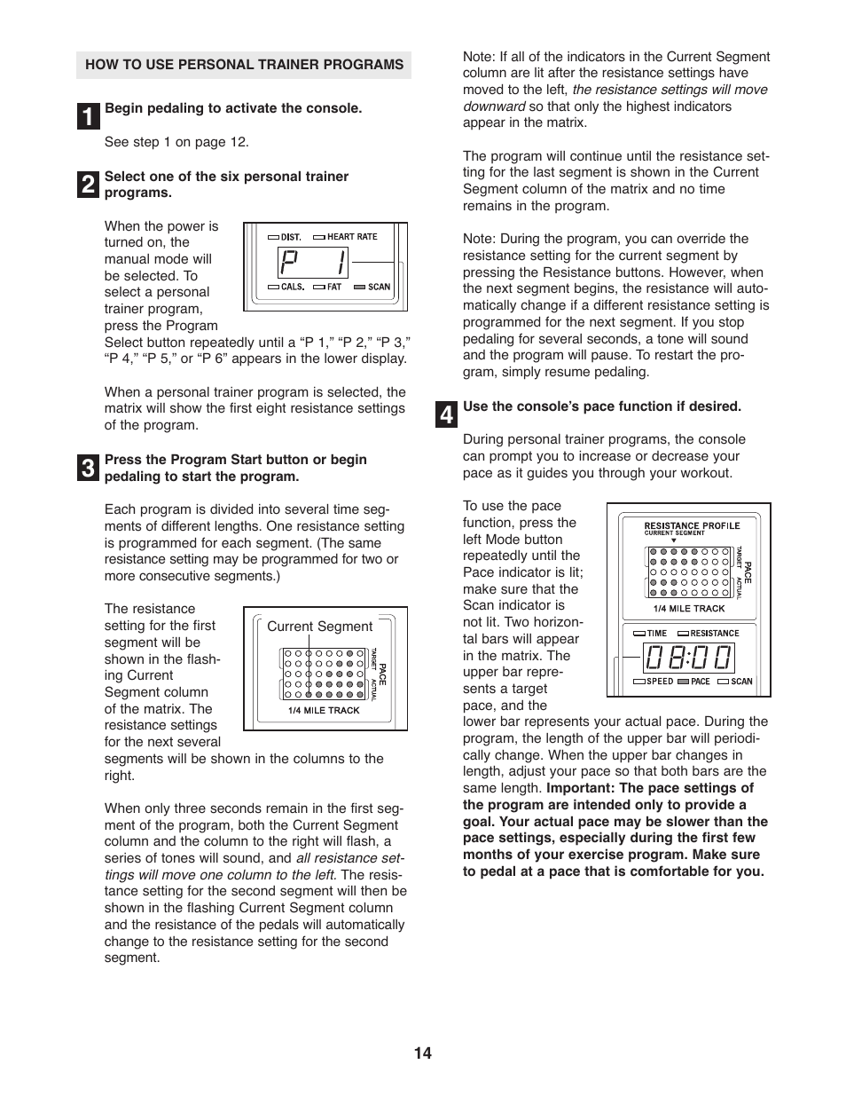 Reebok Fitness RL 525 RBCCEL79021 User Manual | Page 14 / 28