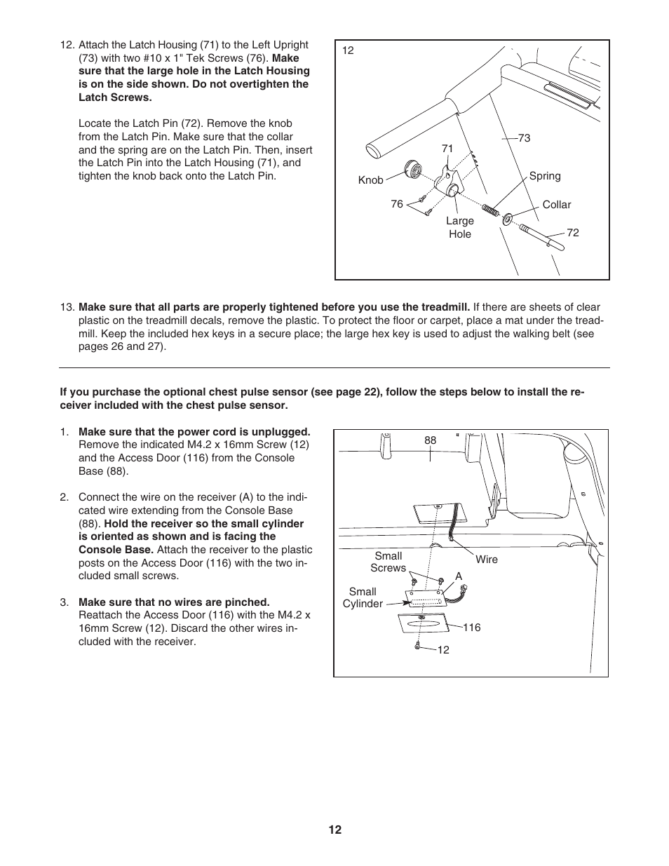 Reebok Fitness 8000 ES RBTL69908.0 User Manual | Page 12 / 36