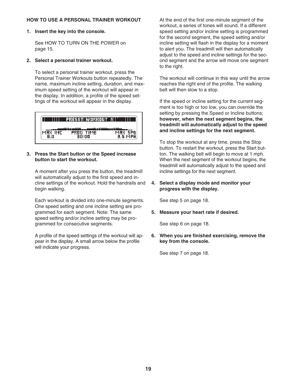 Reebok Fitness 8000 ES RBTL69908.0 User Manual | Page 19 / 36