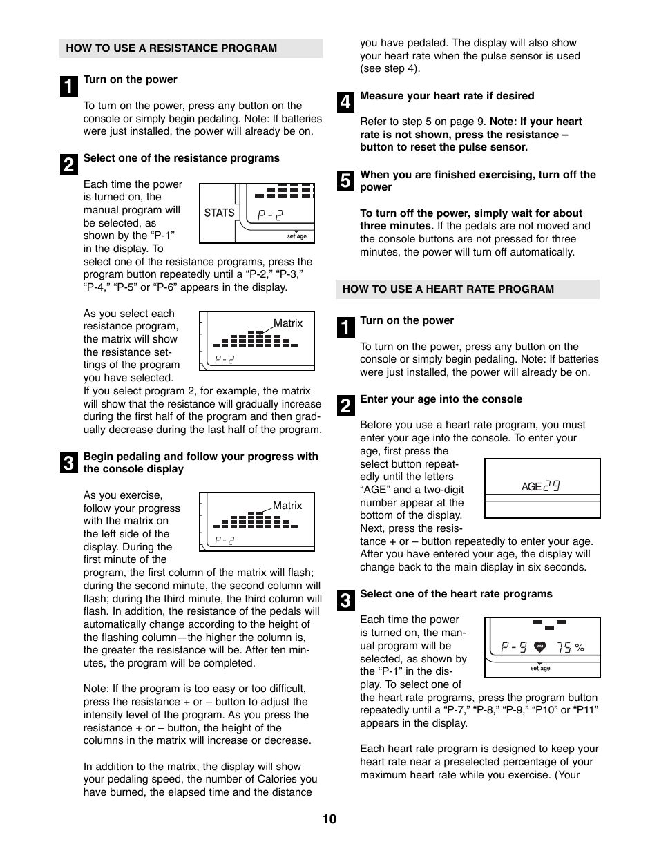 Reebok Fitness CYC4 User Manual | Page 10 / 16