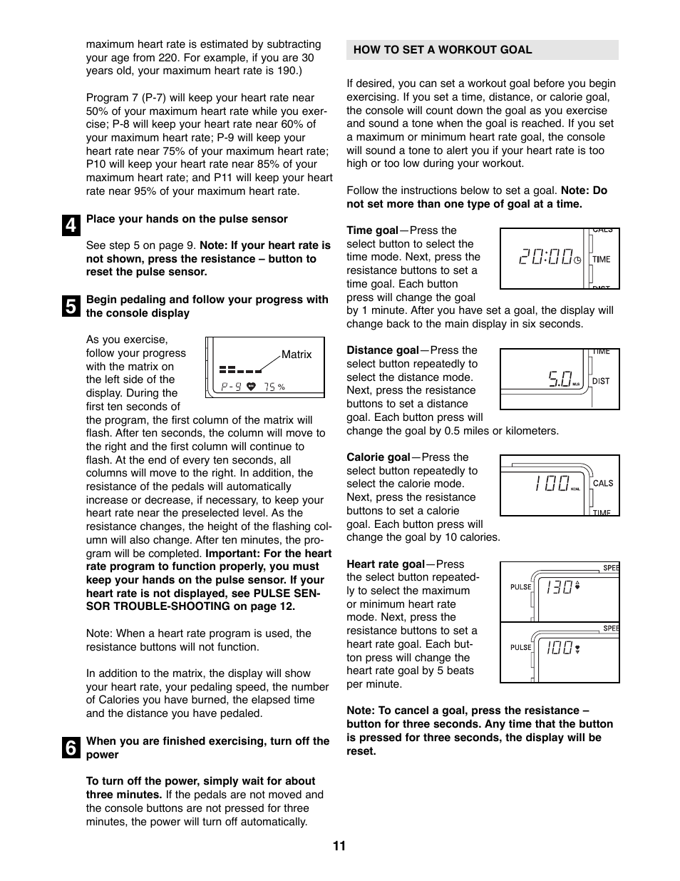 Reebok Fitness CYC4 User Manual | Page 11 / 16