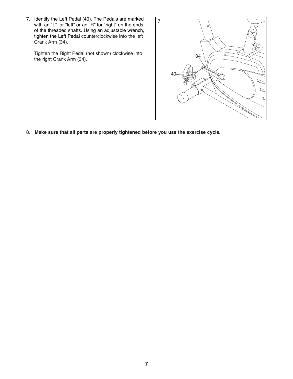 Reebok Fitness CYC4 User Manual | Page 7 / 16