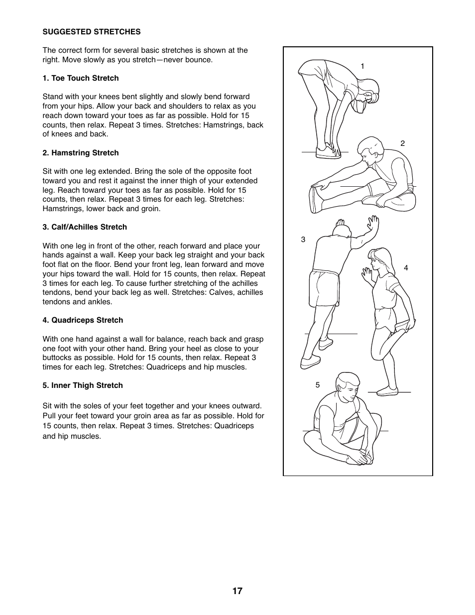 Reebok Fitness 365 TR exercise cycle RBEX71507.0 User Manual | Page 17 / 20